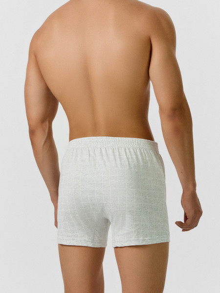 Изображение товара Комплект мужских трусов Mark Formelle 411152-3 (р.106-116, клетка на сером меланже/на темно-сером/на черном)