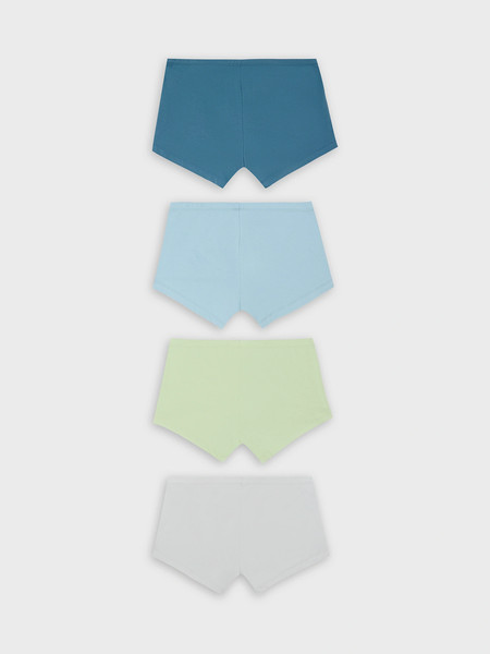 Изображение товара Комплект мужских трусов Mark Formelle 411122-4 (р.94-104, жемчужный голубой/св.зеленый/полынь/зелено-голубой)