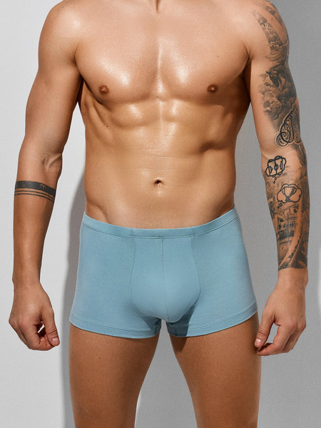 Изображение товара Комплект мужских трусов Mark Formelle 411122-4 (р.98-108, жемчужный голубой/св.зеленый/полынь/зелено-голубой)