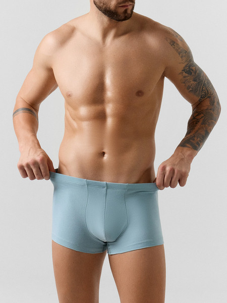 Изображение товара Комплект мужских трусов Mark Formelle 411122-4 (р.98-108, жемчужный голубой/св.зеленый/полынь/зелено-голубой)