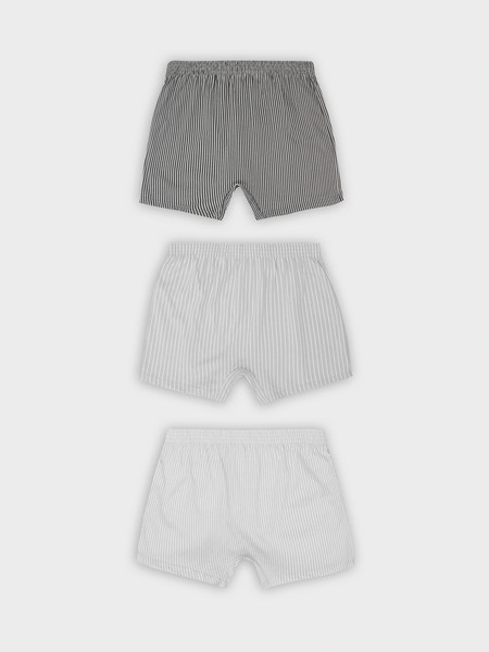 Изображение товара Комплект мужских трусов Mark Formelle 411152-3 (р.90-100, бело-серая полоска/на светло-сером/на темно-сером)