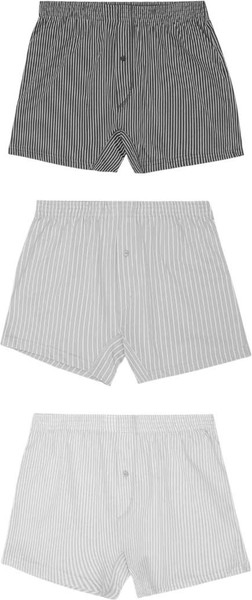 Изображение товара Комплект мужских трусов Mark Formelle 411152-3 (р.90-100, бело-серая полоска/на светло-сером/на темно-сером)