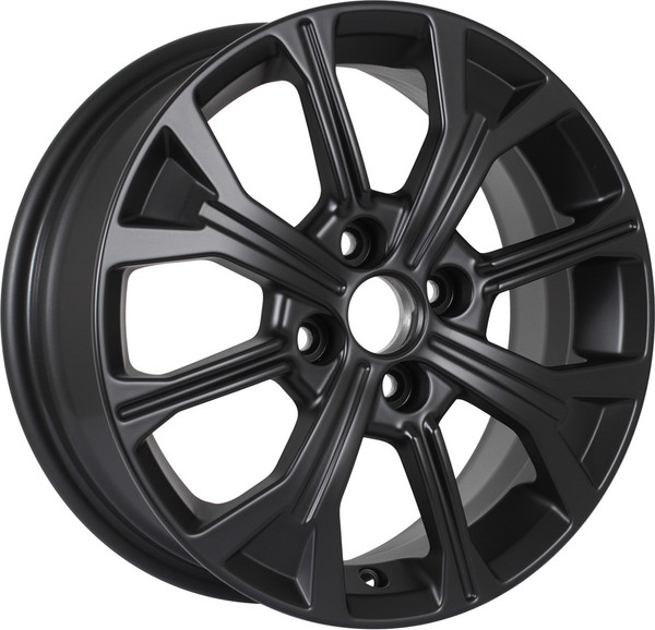 Изображение товара Литой диск KDW KD1549 Rio FB 15x6" 4x100мм DIA 54.1мм ET 46мм (Matt Black Painted)