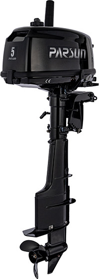 Изображение товара Надувная лодка Муссон 2400 (серый, с лодочным мотором Parsun T 5 BMS)