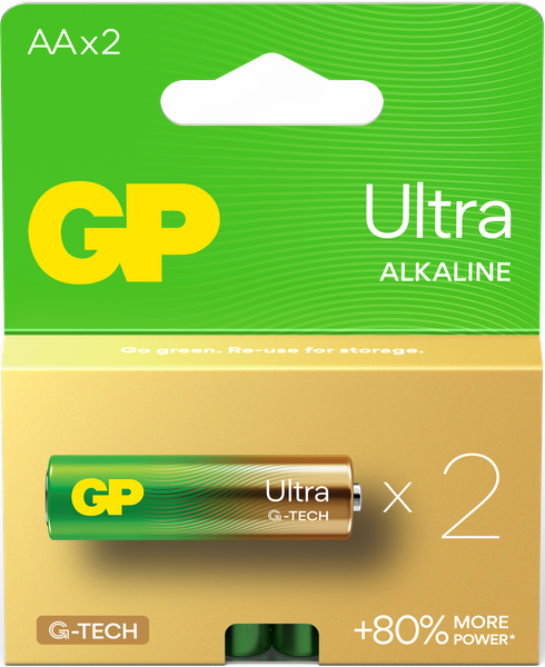 Изображение товара Комплект батареек GP Batteries Ultra LR6/15AUETA21-2GSB2 (2шт)