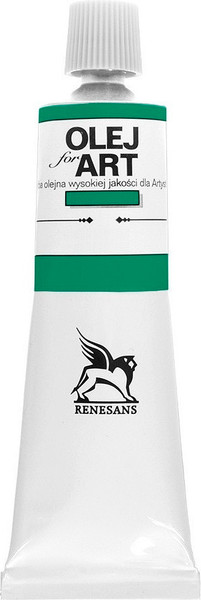 Изображение товара Масляная краска Renesans Oils For Art / RENOIL60_39 (60мл, зелень перманентная)