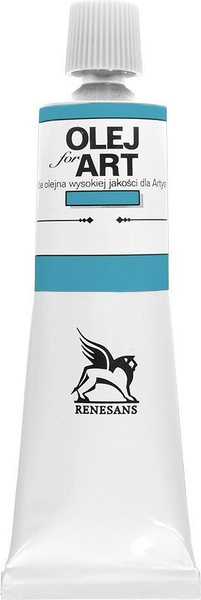Изображение товара Масляная краска Renesans Oils For Art / RENOIL60_64 (60мл, бирюзовый)