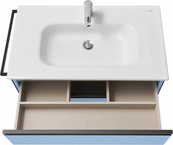 Изображение товара Тумба под умывальник Roca Domi 80 / ZRU9307871 (небесный синий матовый)