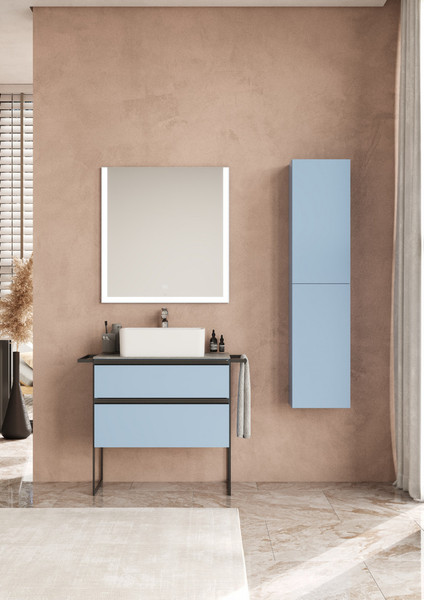 Изображение товара Тумба под умывальник Roca Domi 80 / ZRU9307871 (небесный синий матовый)