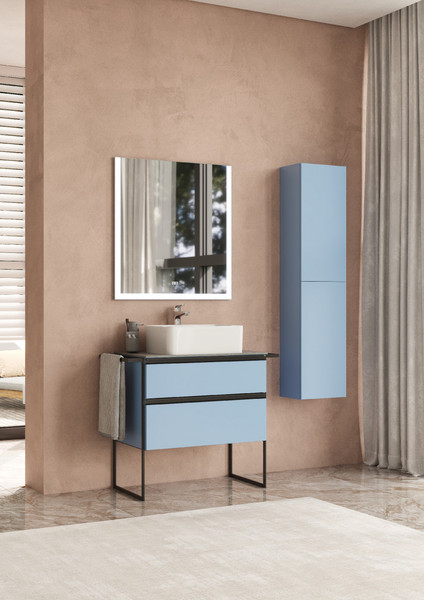 Изображение товара Тумба под умывальник Roca Domi 80 / ZRU9307871 (небесный синий матовый)