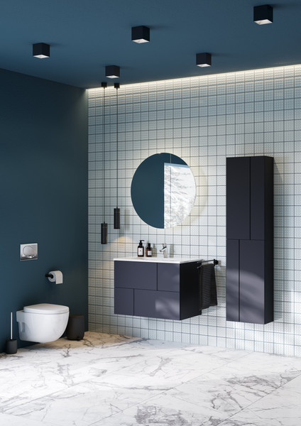 Изображение товара Шкаф-пенал для ванной Roca Luna 160 / ZRU9307769 (синий)