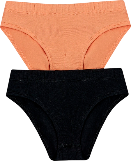 Изображение товара Комплект трусов детских Mark Formelle 413351-2 (р.104/110-56-51, персик/черный)