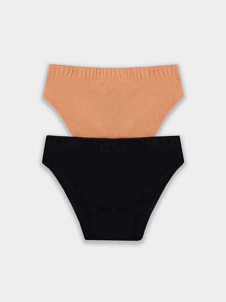 Изображение товара Комплект трусов детских Mark Formelle 413351-2 (р.116/122-60-54, персик/черный)