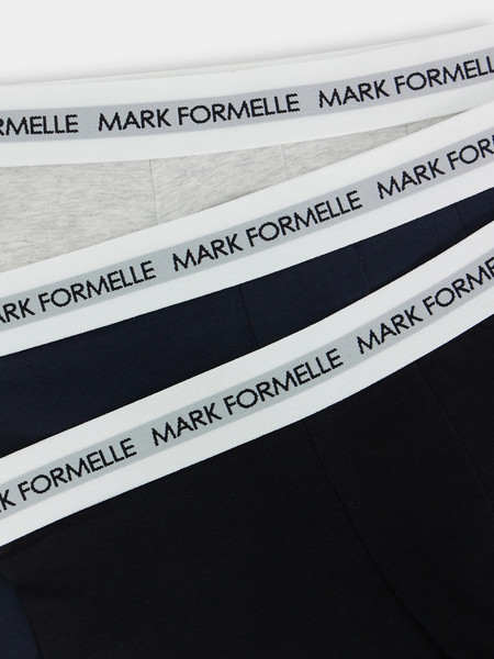 Изображение товара Комплект мужских трусов Mark Formelle 411124-3 (р.110-120, серый меланж 4306А/неви/черный)