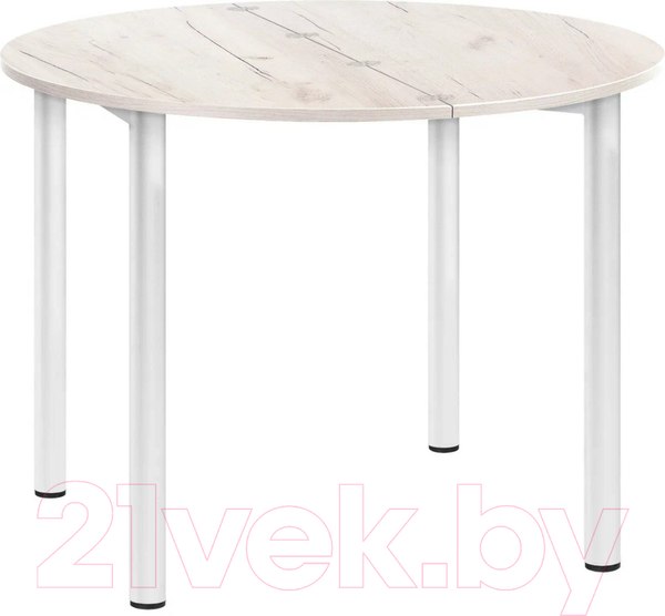 Изображение товара Обеденный стол Millwood Далис 1 (дуб белый Craft/металл белый)