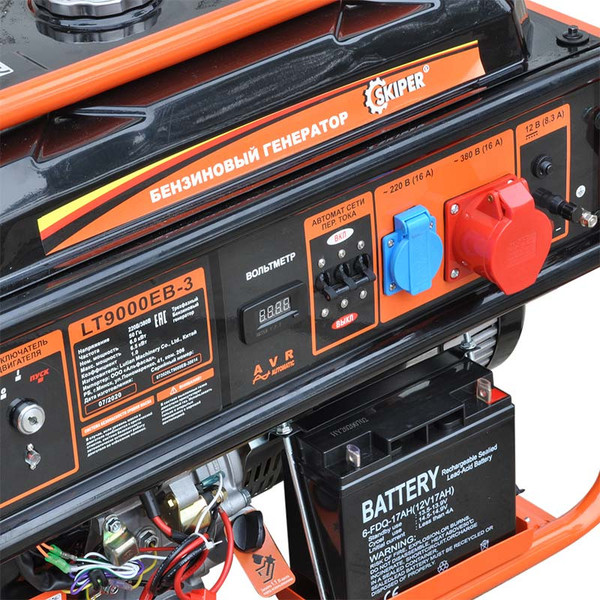 Изображение товара Бензиновый генератор Skiper LT9000ЕВ-3