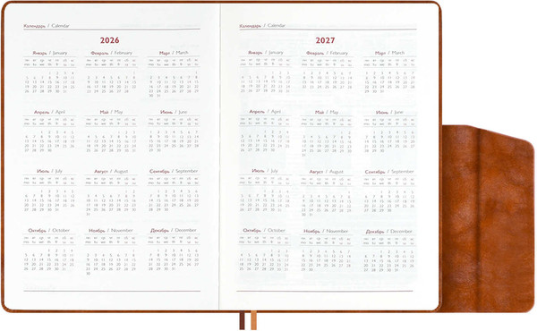 Изображение товара Ежедневник Escalada Тиволи Глосс 2026 / 70254 (176л, коричневый)