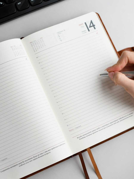 Изображение товара Ежедневник Escalada Тиволи Глосс 2026 / 70254 (176л, коричневый)