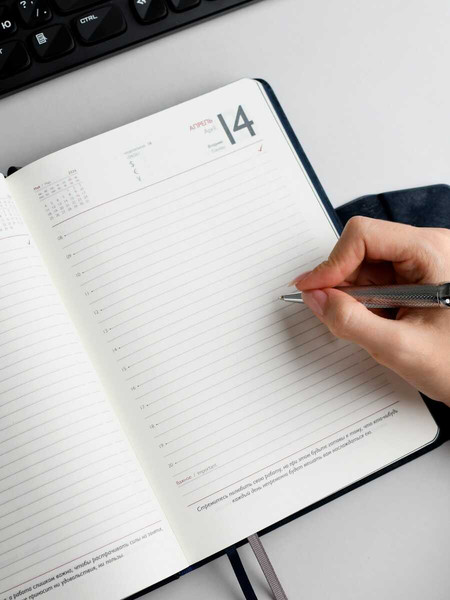 Изображение товара Ежедневник Escalada Тиволи Глосс 2026 / 70255 (176л, синий)