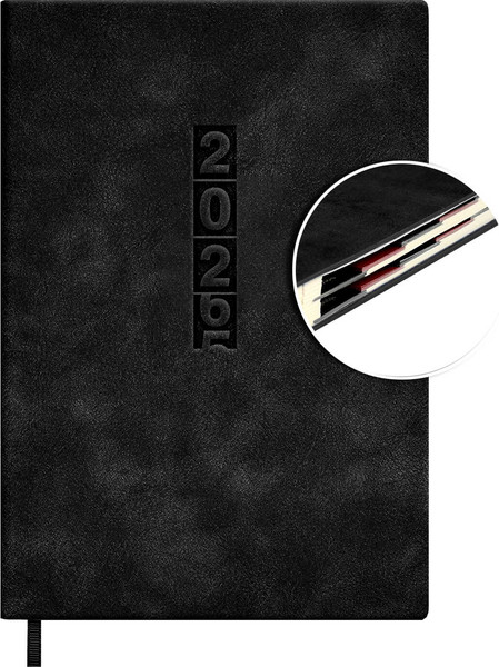 Изображение товара Ежедневник Escalada Тиволи Глосс 2026 / 70269 (176л, черный)