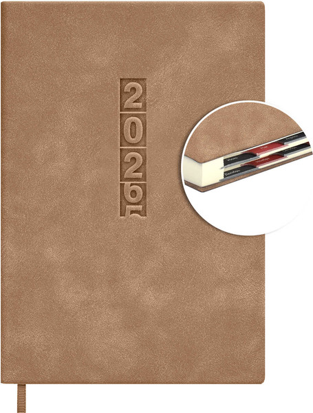 Изображение товара Ежедневник Escalada Тиволи Глосс 2026 / 70270 (176л, бежевый)