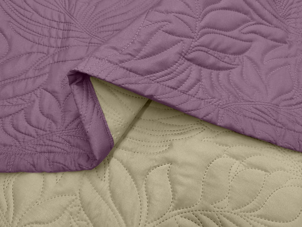 Изображение товара Покрывало BELLISSIMO Arti 180x200 / 2519100518-14Lt (листья фиолетовый)