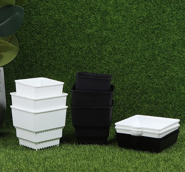 Изображение товара Вазон BOTANICA Air для кактусов и суккулентов (10x9.6см, с поддоном, белый)