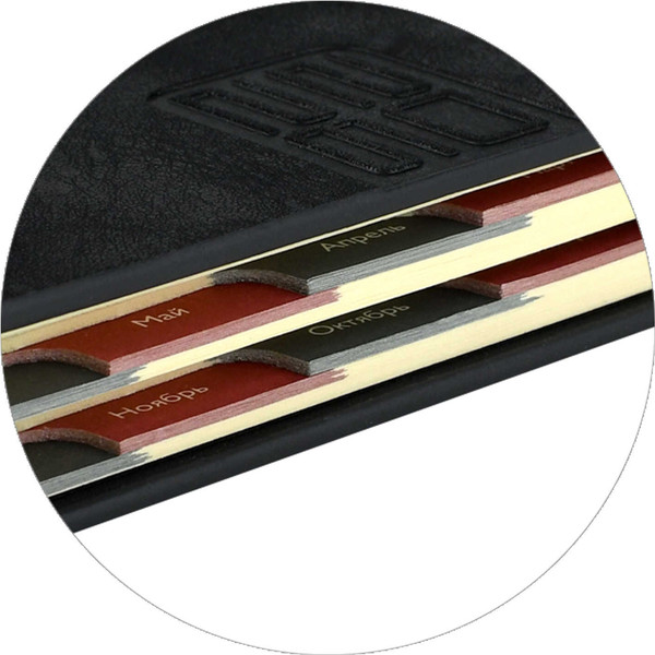 Изображение товара Ежедневник Escalada Тиволи Глосс 2026 / 70291 (176л, черный)