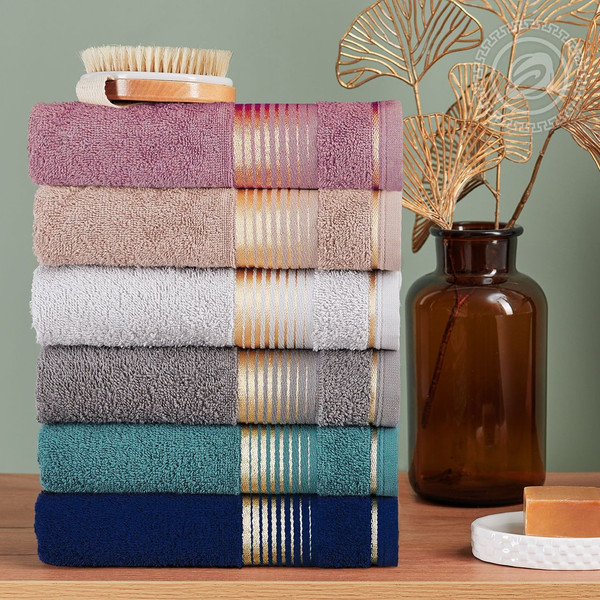 Изображение товара Полотенце АртПостель Гармония Арт Дизайн 70x140 (темно-синий)