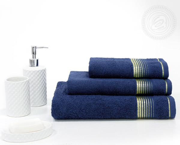 Изображение товара Полотенце АртПостель Гармония Арт Дизайн 70x140 (темно-синий)