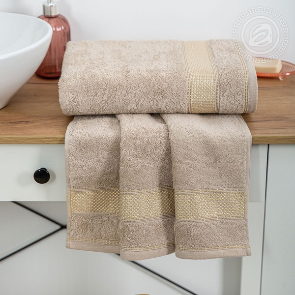 Изображение товара Полотенце АртПостель Палитра Арт Дизайн 70x140 (бежевый)