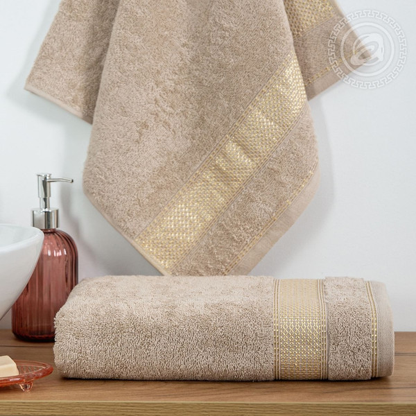 Изображение товара Полотенце АртПостель Палитра Арт Дизайн 70x140 (бежевый)