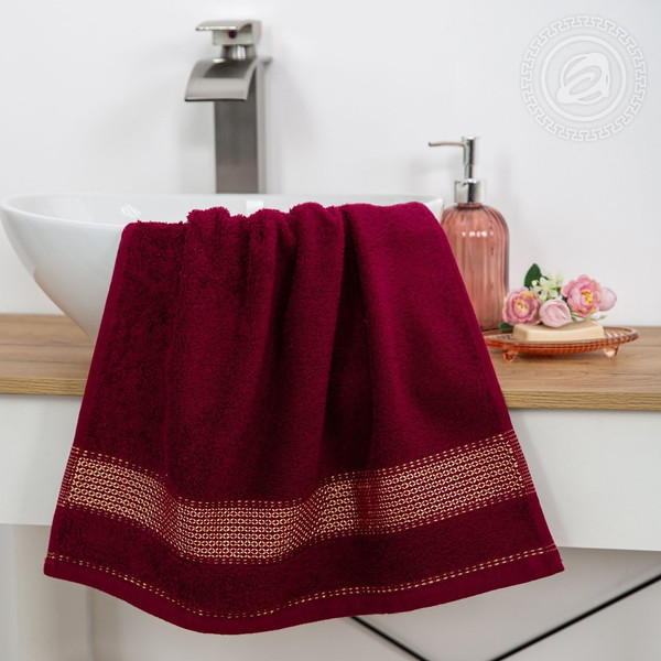 Изображение товара Полотенце АртПостель Палитра Арт Дизайн 70x140 (бордовый)