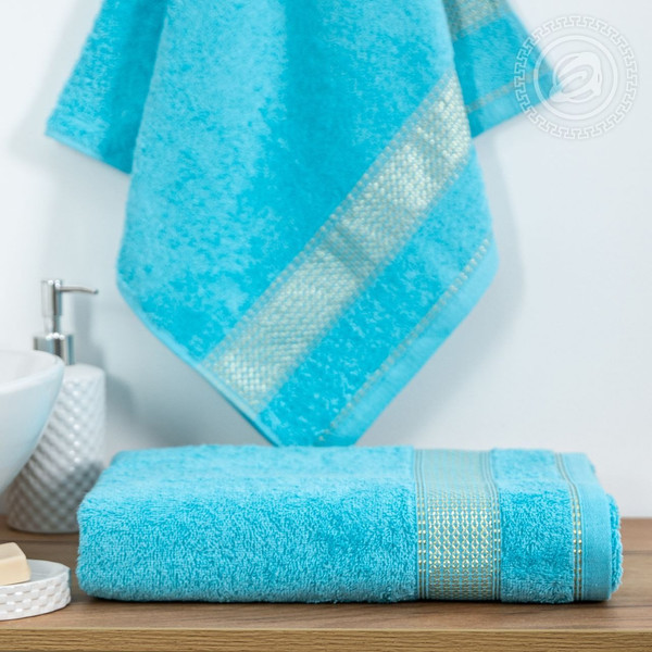 Изображение товара Полотенце АртПостель Палитра Арт Дизайн 70x140 (голубой)