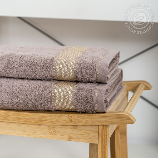 Изображение товара Полотенце АртПостель Палитра Арт Дизайн 70x140 (светло-коричневый)