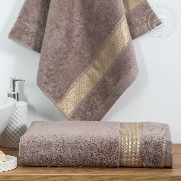 Изображение товара Полотенце АртПостель Палитра Арт Дизайн 70x140 (светло-коричневый)