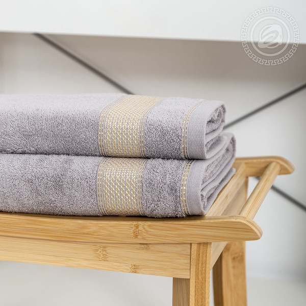 Изображение товара Полотенце АртПостель Палитра Арт Дизайн 70x140 (светло-серый)