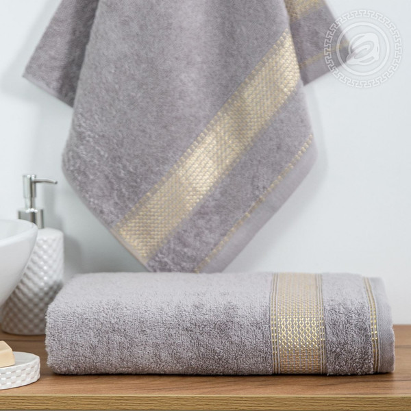 Изображение товара Полотенце АртПостель Палитра Арт Дизайн 70x140 (светло-серый)