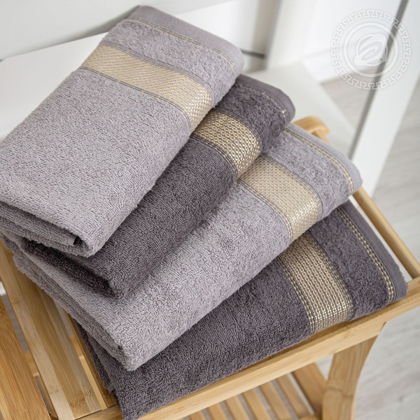 Изображение товара Полотенце АртПостель Палитра Арт Дизайн 70x140 (светло-серый)