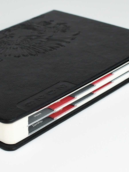 Изображение товара Ежедневник Escalada Наппа 2026 / 70245 (176л, черный)