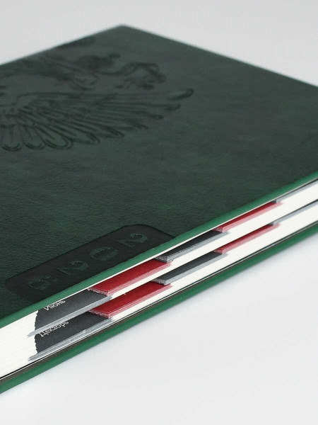 Изображение товара Ежедневник Escalada Наппа 2026 / 70248 (176л, зеленый)