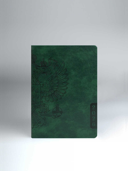 Изображение товара Ежедневник Escalada Наппа 2026 / 70248 (176л, зеленый)