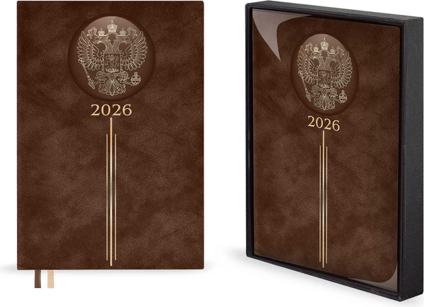 Изображение товара Ежедневник Escalada Тиволи 2026 / 70250 (176л, коричневый)