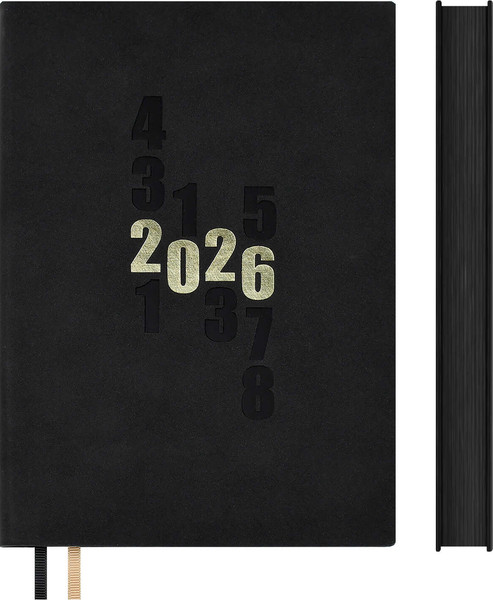 Изображение товара Ежедневник Escalada Замша 2026 / 70265 (176л, черный)