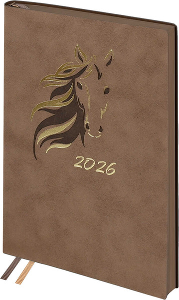 Изображение товара Ежедневник Escalada Замша 2026 / 70268 (176л, бежевый)