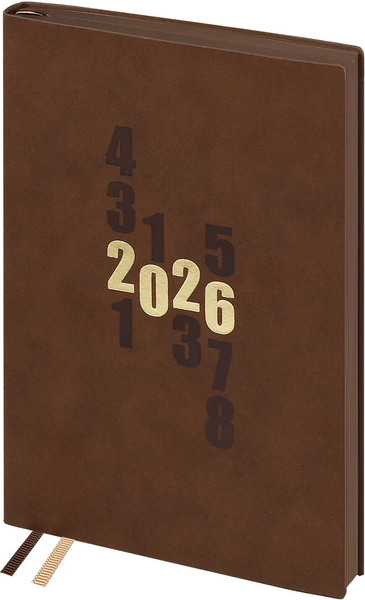 Изображение товара Ежедневник Escalada Замша 2026 / 70266 (176л, коричневый)