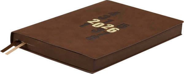 Изображение товара Ежедневник Escalada Замша 2026 / 70266 (176л, коричневый)