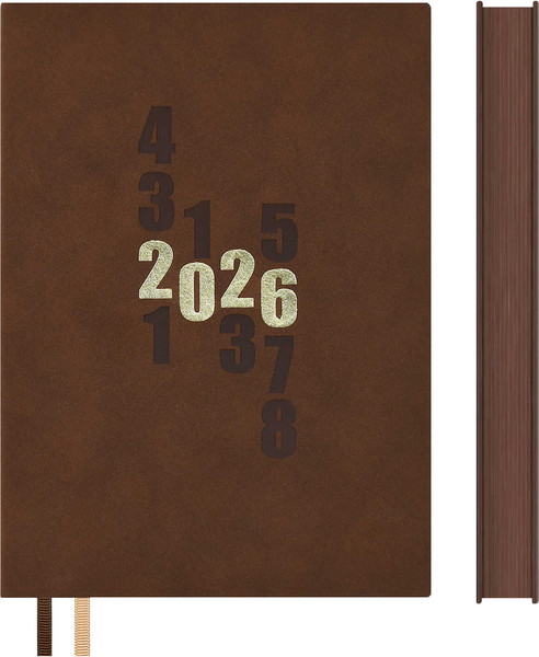 Изображение товара Ежедневник Escalada Замша 2026 / 70266 (176л, коричневый)