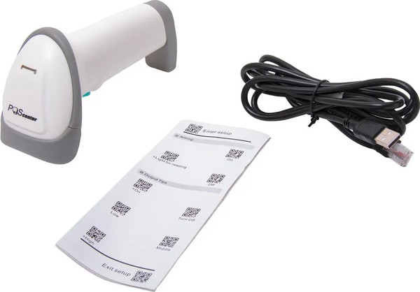Изображение товара Сканер штрих-кода POScenter HH 2D2 HD 71068176 (белый)