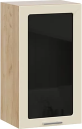 Изображение товара Шкаф навесной для кухни ТриЯ Габриэлла 1ВВ4С с одной дверью (дуб крафт золотой/крем)